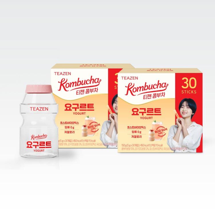 [요구르트 보틀 증정] 티젠 콤부차 요구르트 30스틱 2박스