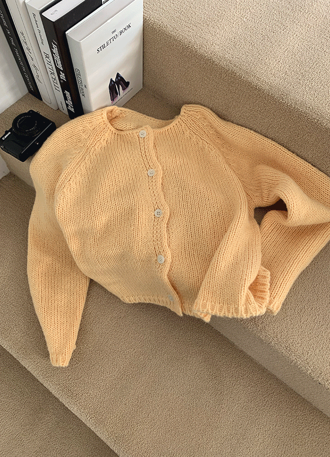 [3게이지/Alpaca] Reglan button cardigan (5color)