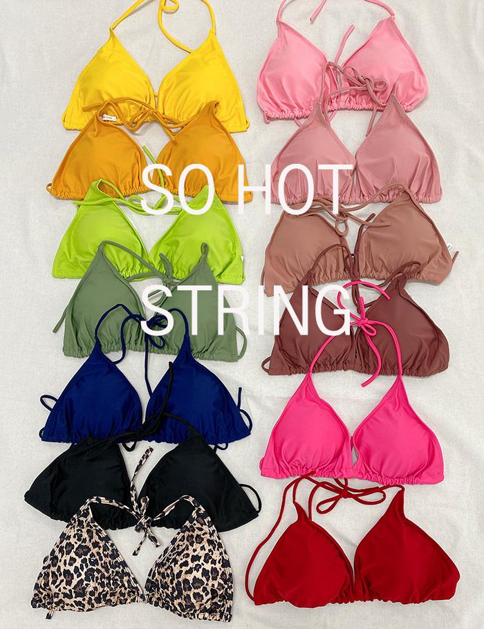 언니비키 샬롯 끈 비키니(13색상) 휴양지 바캉스 섹시 삼각 스윔웨어 모노키니 수영복