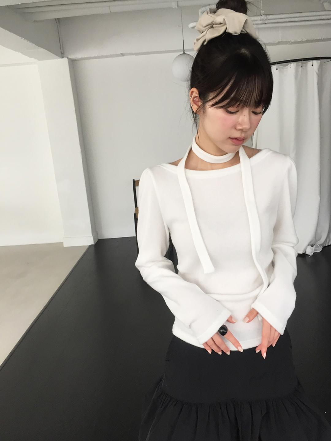 노비야카 [기모] Muffler puff T (3col)