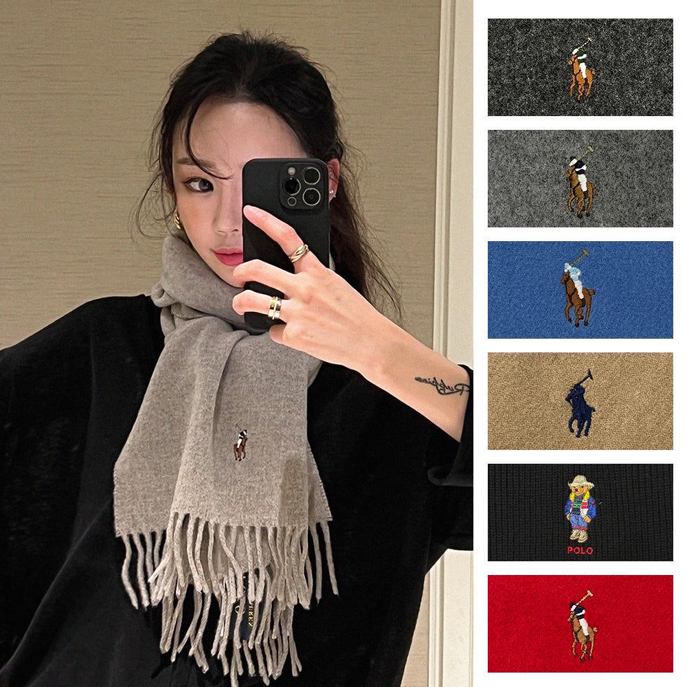 [백화점판] 폴로 목도리 랄프로렌 울 머플러 여자 남자 커플
