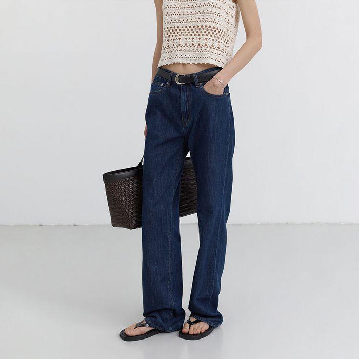 RELAXED SUMMER DENIM PANTS INDIGO BLUE_UDPA5B223N3
