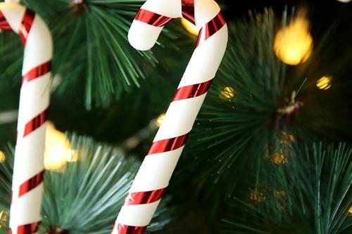 트리장식 캔디 지팡이 레드 6개입