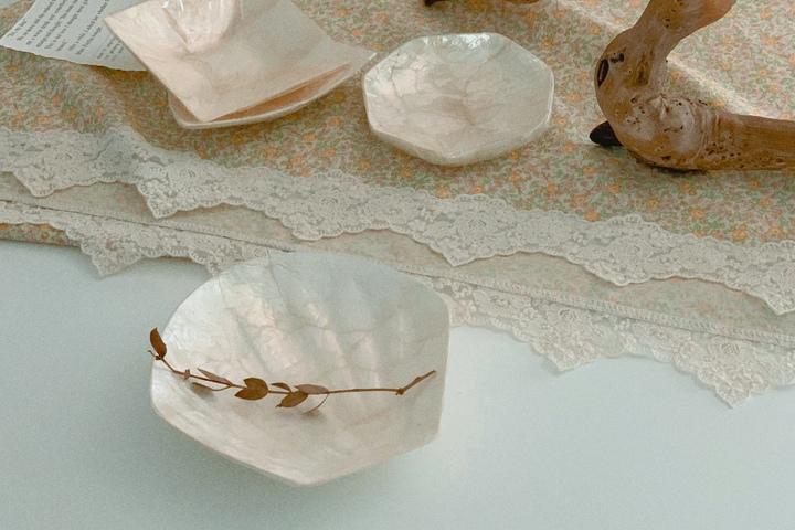 조개트레이 인스타감성 방꾸미기 자개 오브제 5type