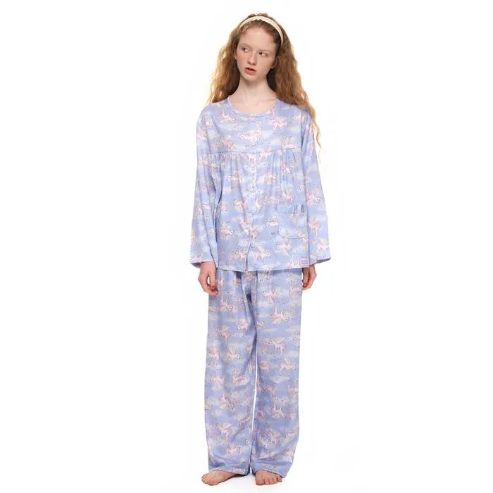 [라운드넥][60수면모달] angel deer pajama (잠옷)