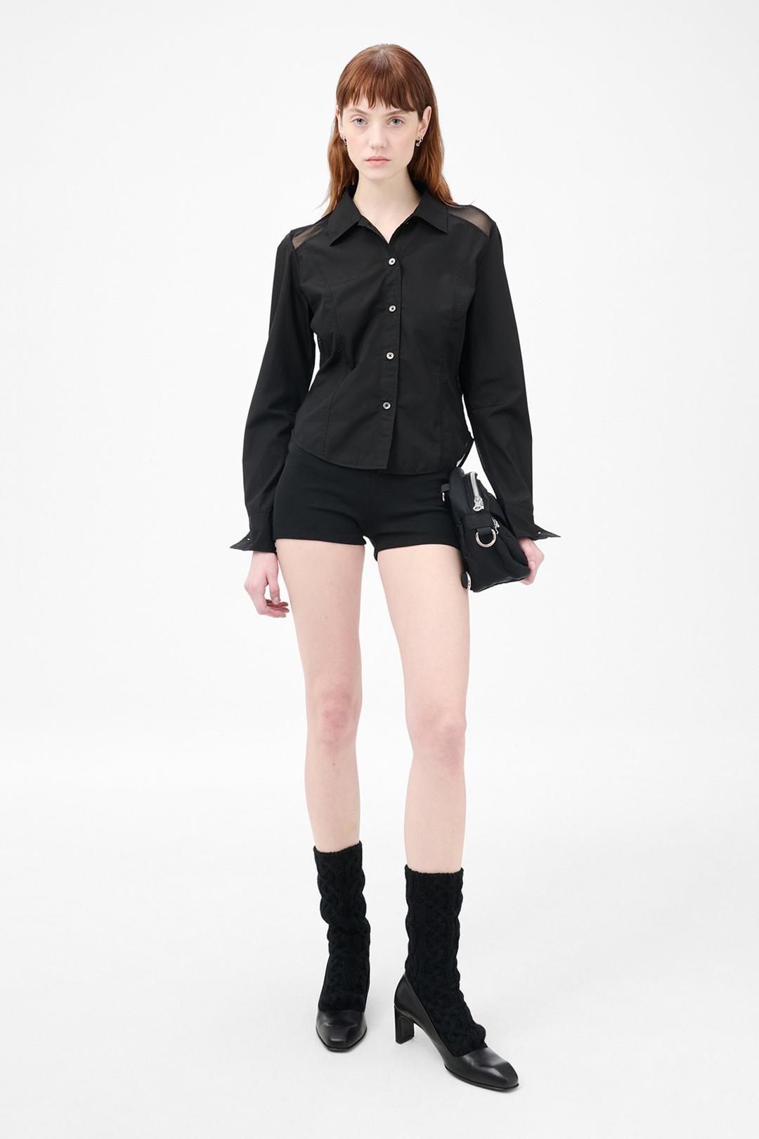 Cincher Shirt Black All Day Poplin