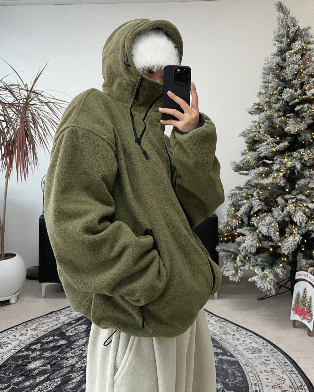 레일리 지퍼 후리스 점퍼