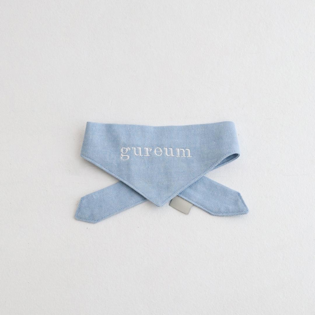 데님 네이밍 스카프 (Heavy blue)