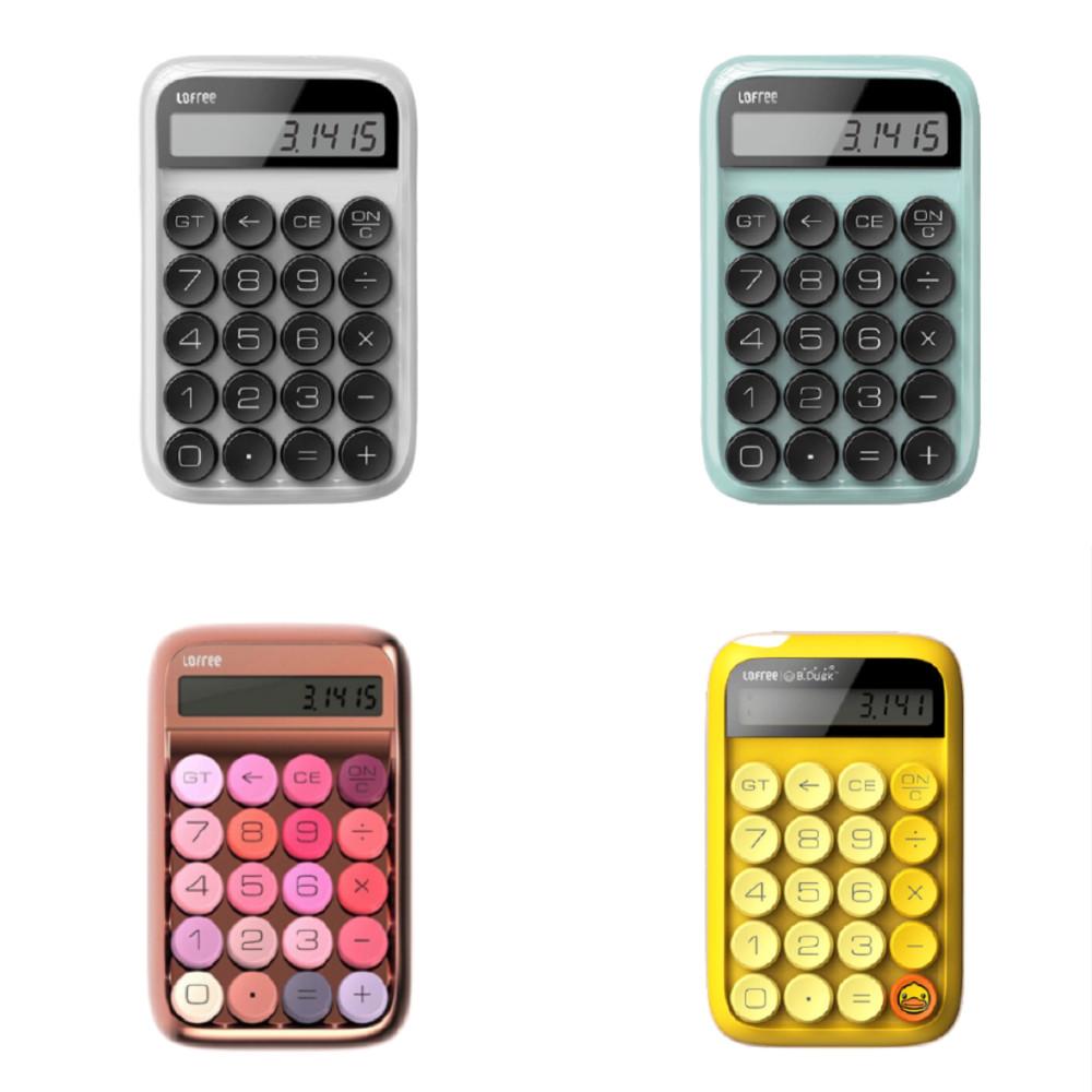 LOFREE로프리 청축 기계식키보드 계산기 키보드 캐릭터 로즈골드