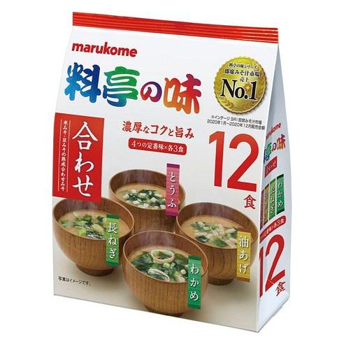 마루코메 요정의 맛 된장국 맞춤 4종 12개입, 1개 - 즉석밥/간편조리 | 쿠팡