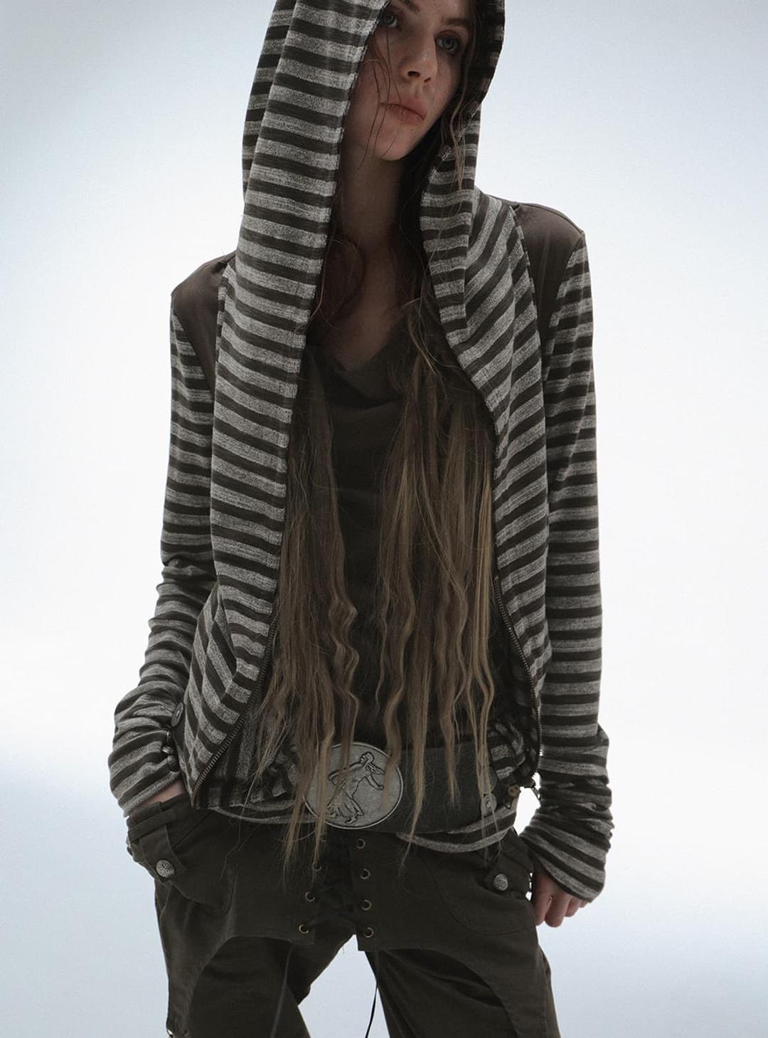 테스트매커니즘 스트라이프 후디드 멀티웨어탑 s | 후루츠패밀리