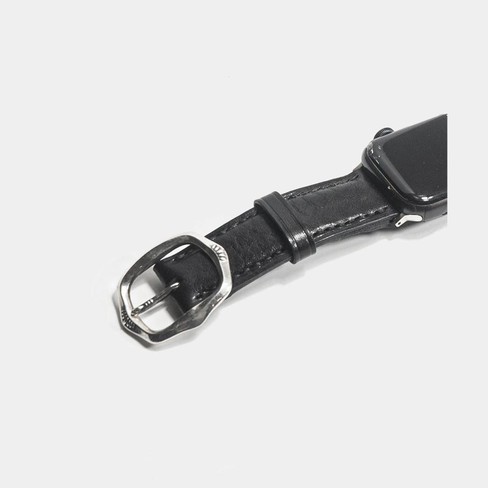 Arrow buckle apple watch strap-black bullhide