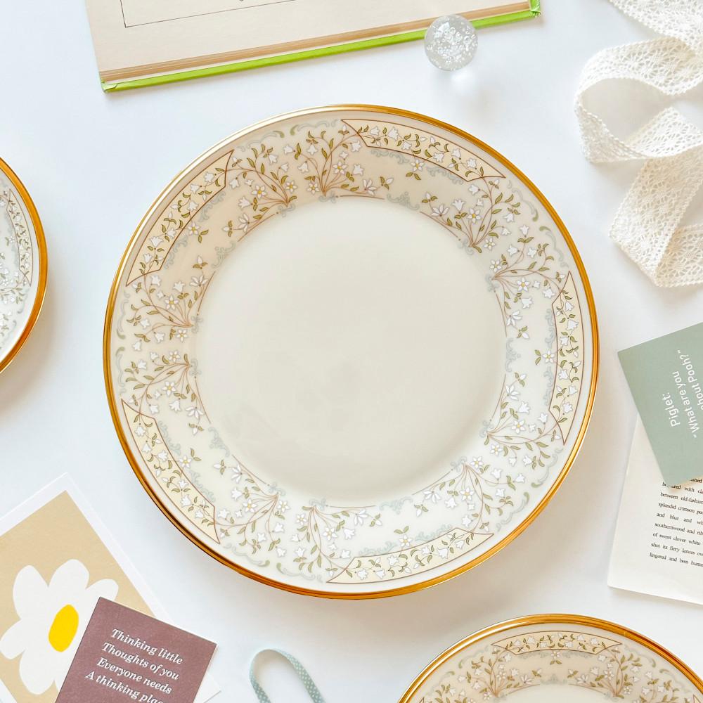 레녹스 메도우송 은방울꽃 디너 L사이즈 플레이트 접시 / 빈티지그릇