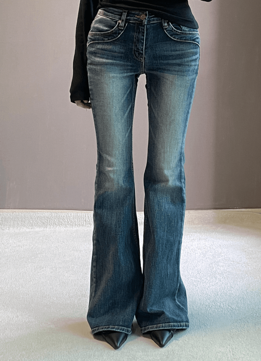 비츠앤밥스 TOBY LOW BOOTSCUT PANTS