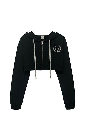 HOOD BOLERO BLACK