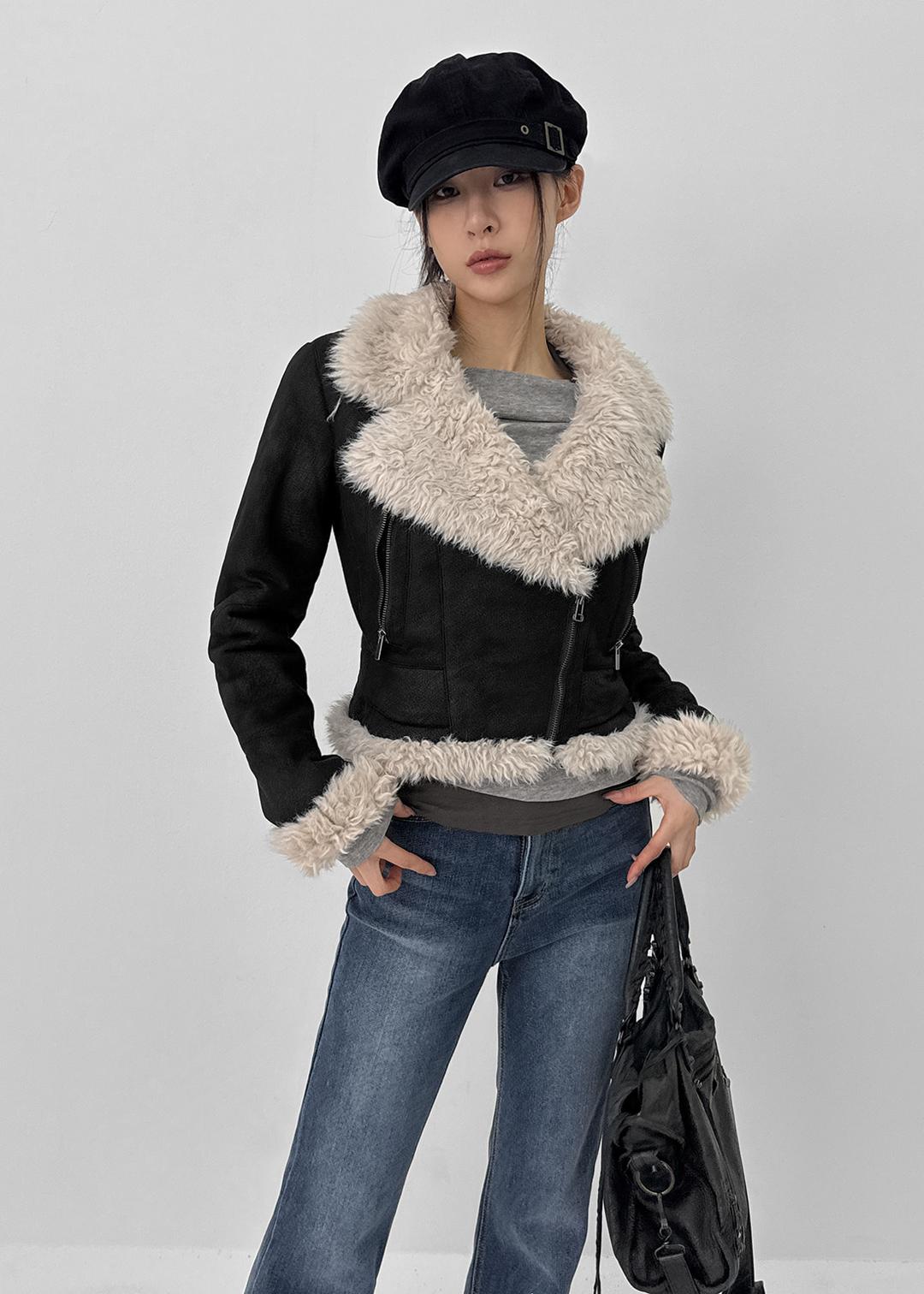 드파닝 세미크롭 무스탕