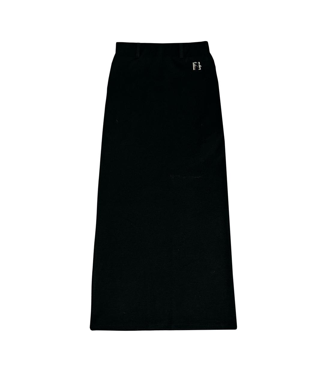 Rosé long slim skirt
