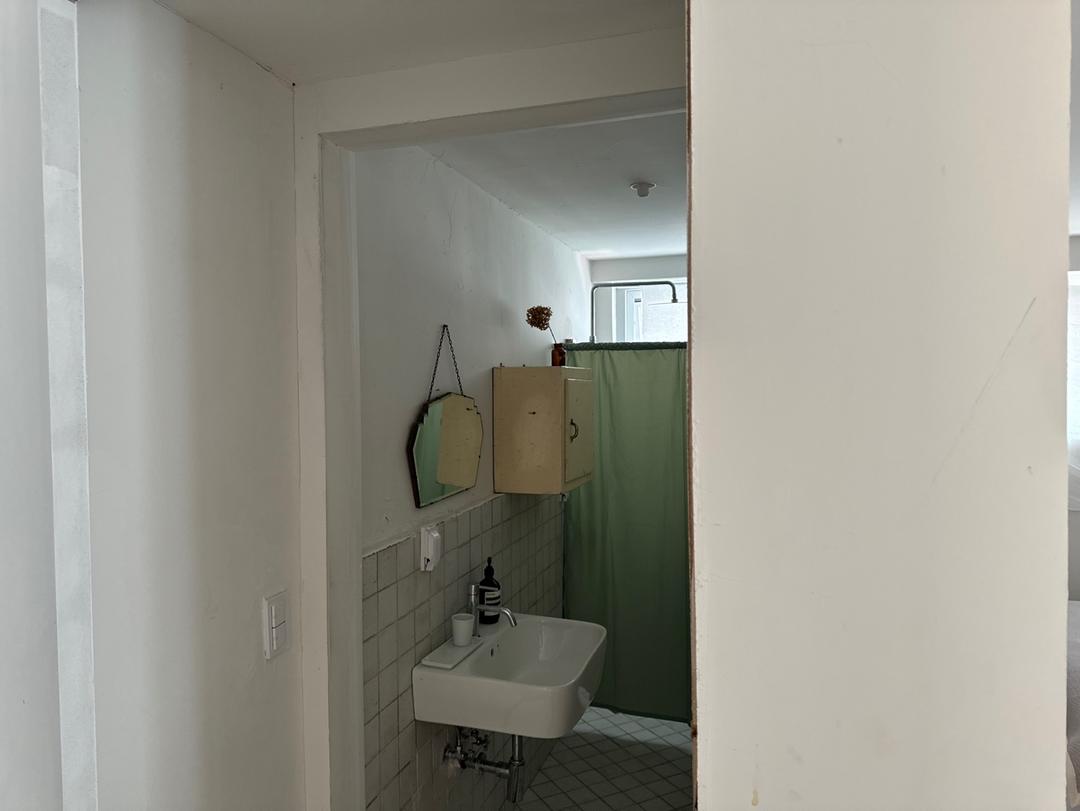 바삭한 무지 방수/샤워 커튼 (1 size)