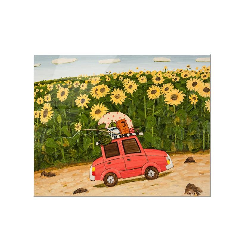 전영근, 해바라기, 꽃 인테리어 그림액자