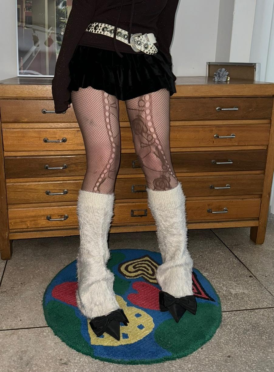 장미 망사 스타킹