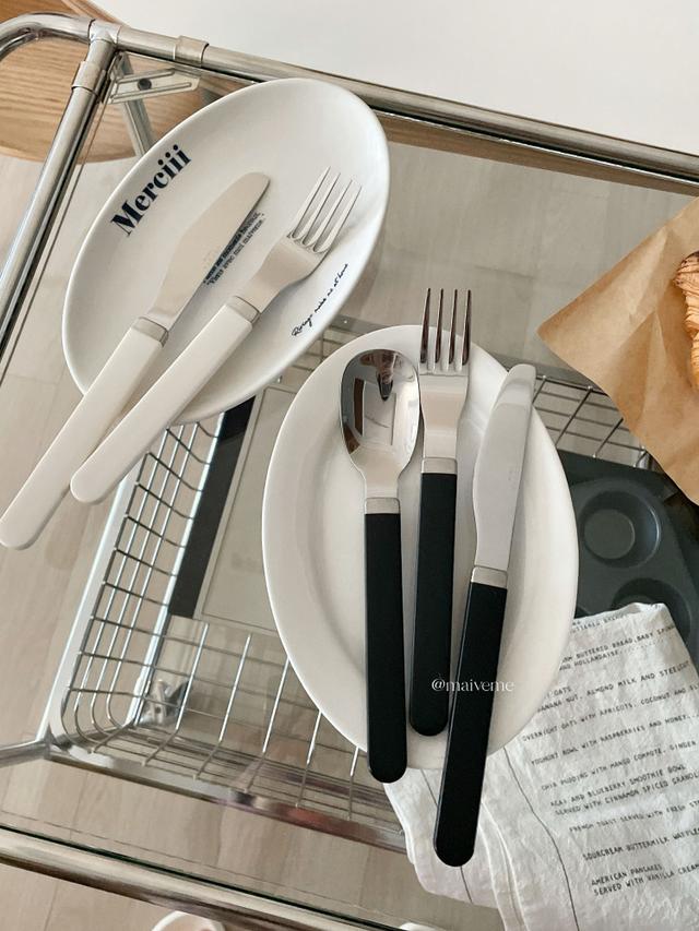 홈카페 커트러리 아노바 양식기 디저트 스푼 포크