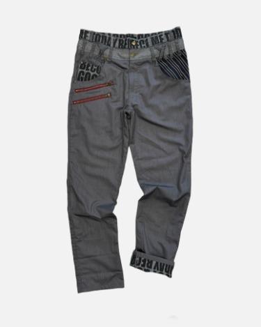 double weist turn-up detail pants