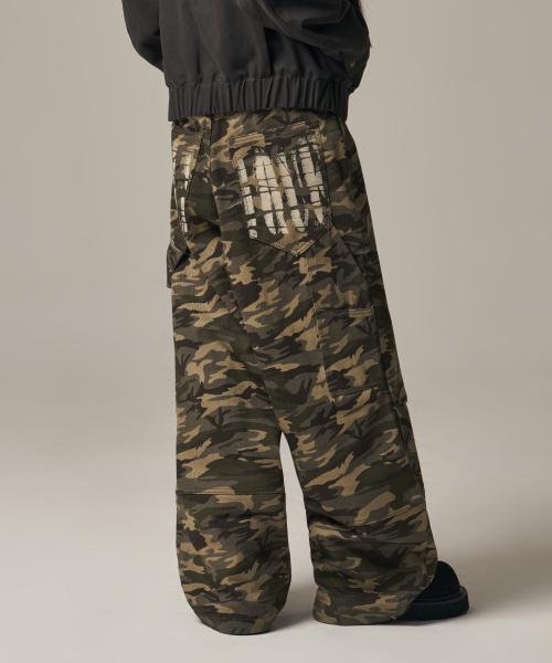 Oblique Print Pants Light Multi