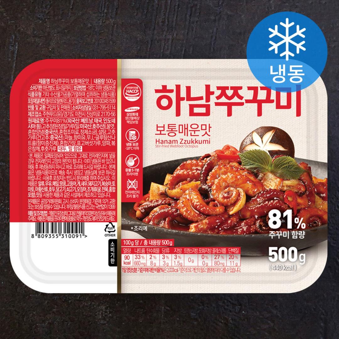 하남쭈꾸미 보통 매운맛 (냉동), 500g, 1개 - 양념 쭈꾸미/오징어/낙지 | 쿠팡