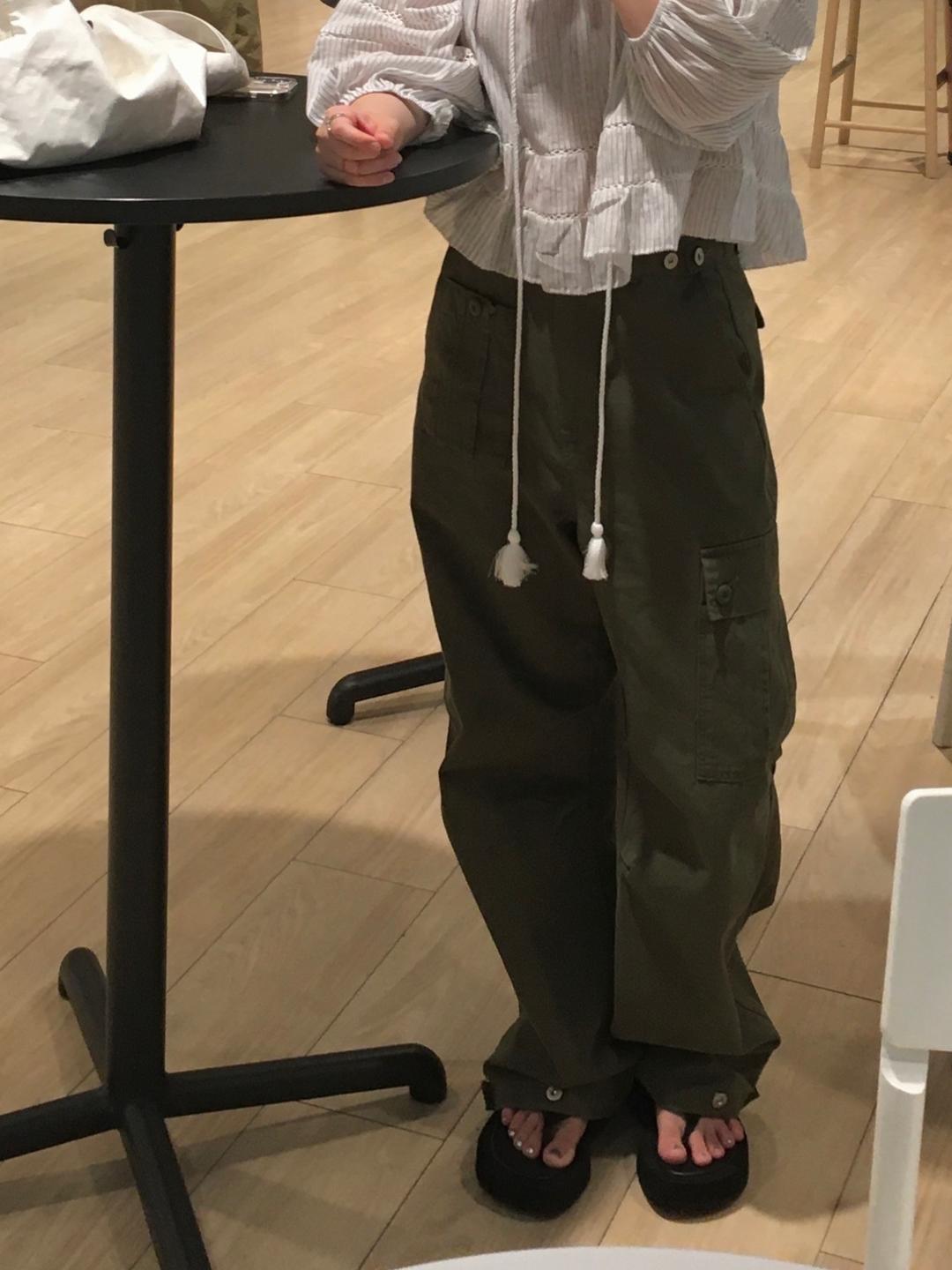 스냅 버튼 팬츠