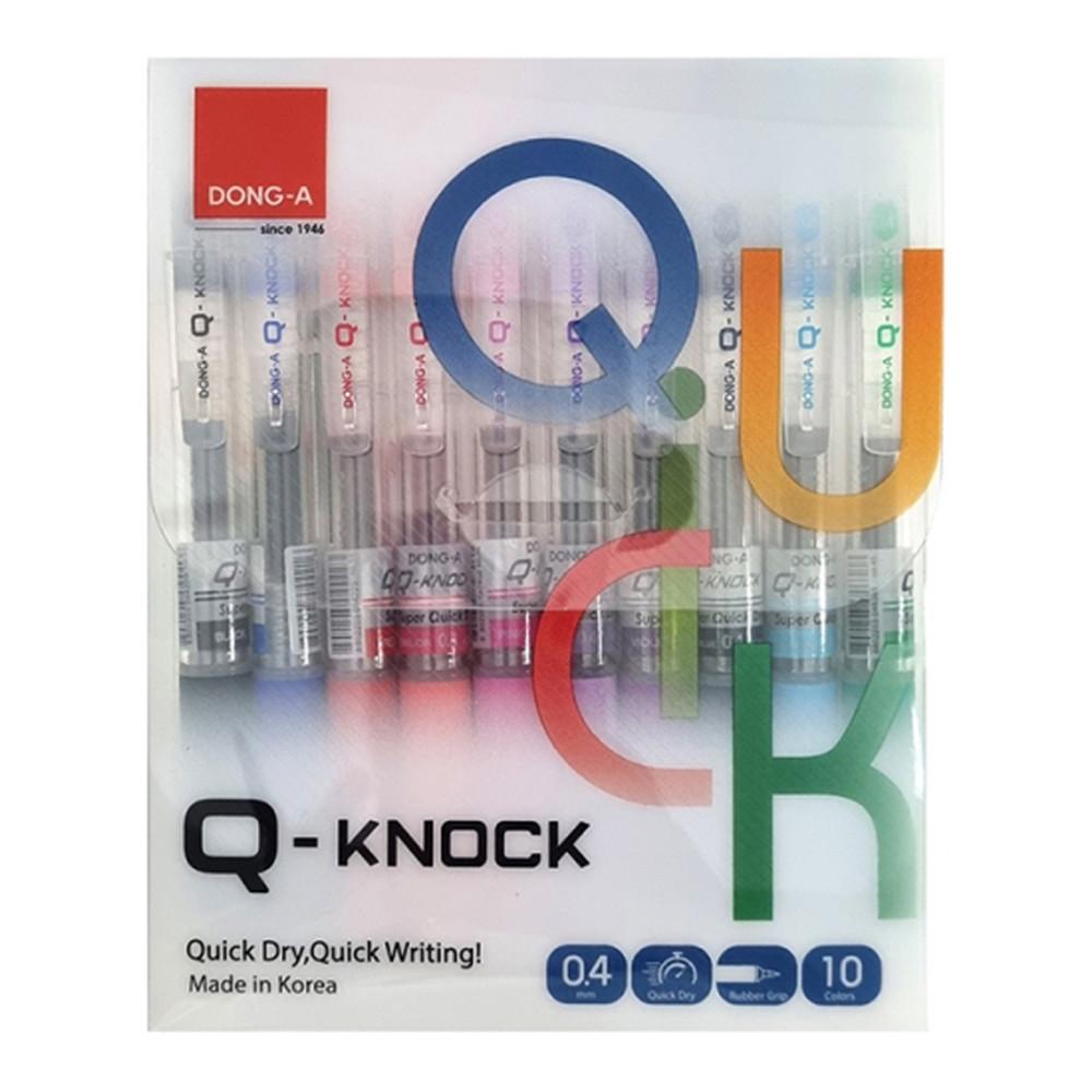 동아 Q노크 10색 세트 0.4mm 큐노크 볼펜