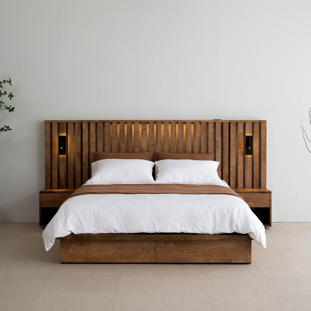 세레나 원목 침대 프레임 SS