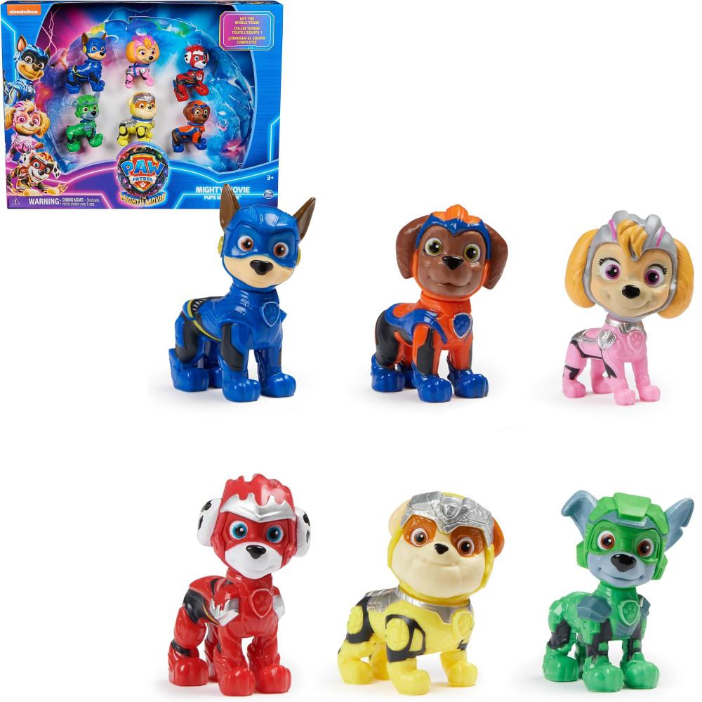 퍼피구조대 더 마이티 무비 6종 액션피규어 굿즈 플레이세트