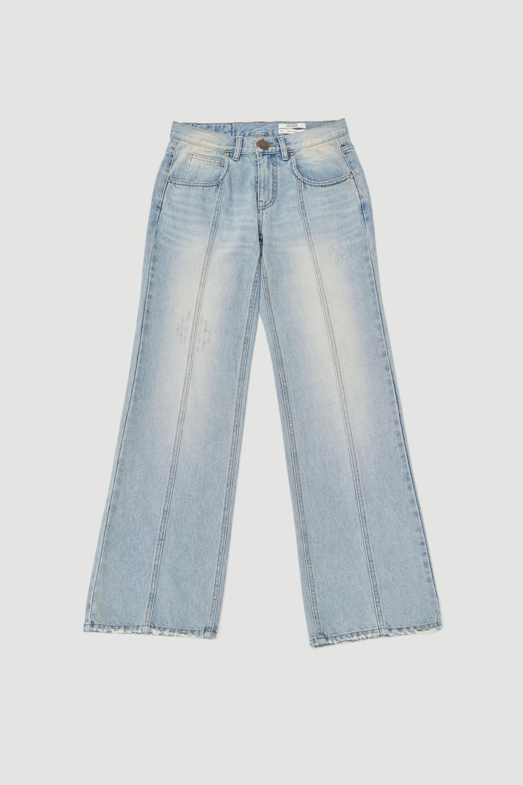 Vintage low-rise Denim jeans_Lightblue