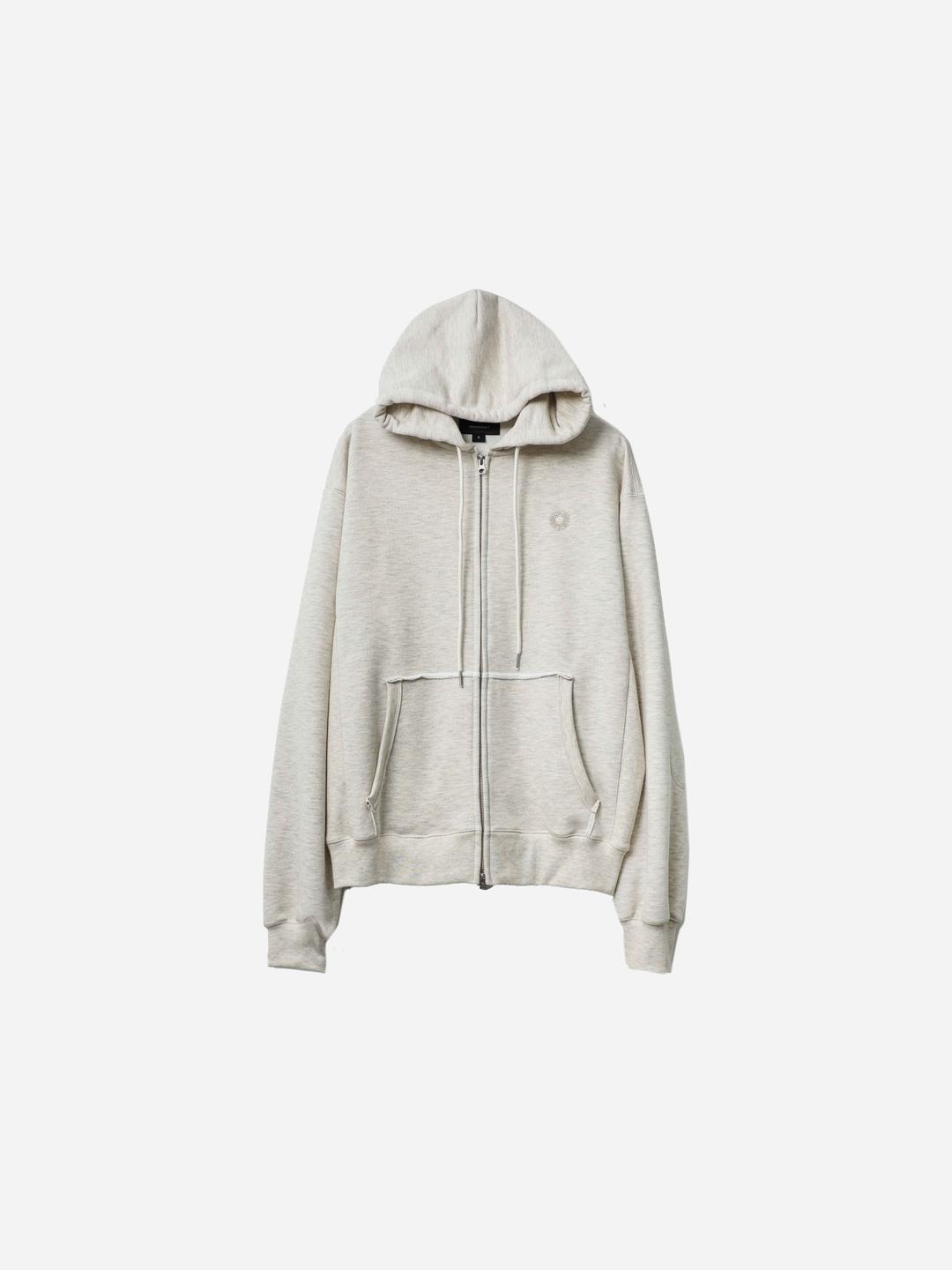 EVD HOODED ZIP-UP (OATMEAL)