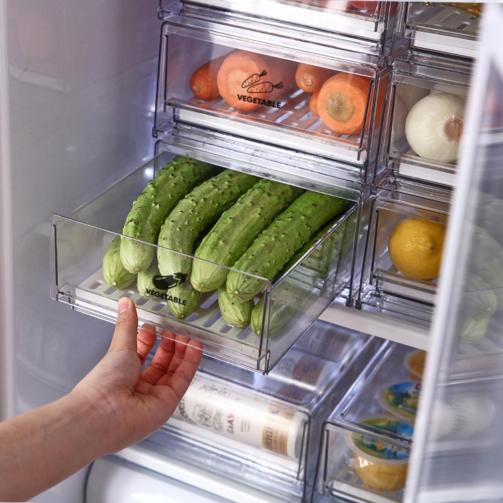 리메이크 냉장고 모듈형 채반 서랍 L (스티커 포함)