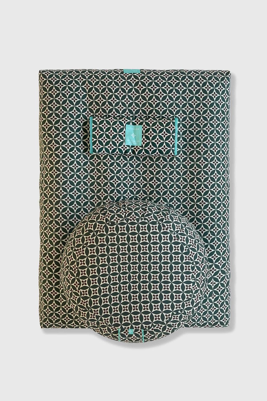 명상 세트_시그니처스타_카키 (자부톤+자푸+아이필로우)