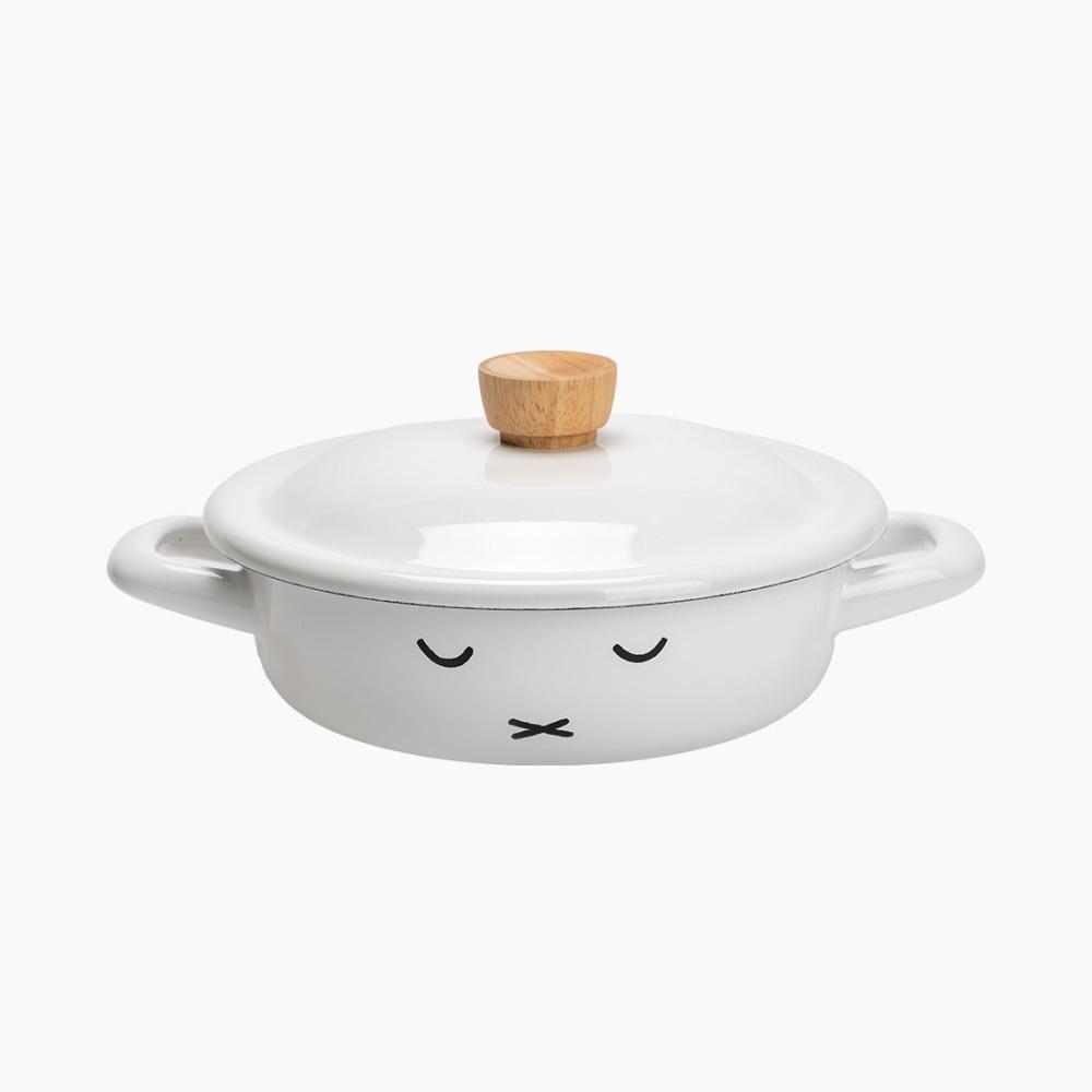 [에지리x미피] 인덕션 법랑냄비 전골 18cm