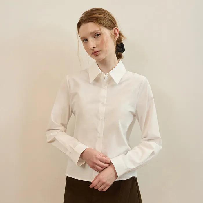 Standard slim fit clean shirts - white