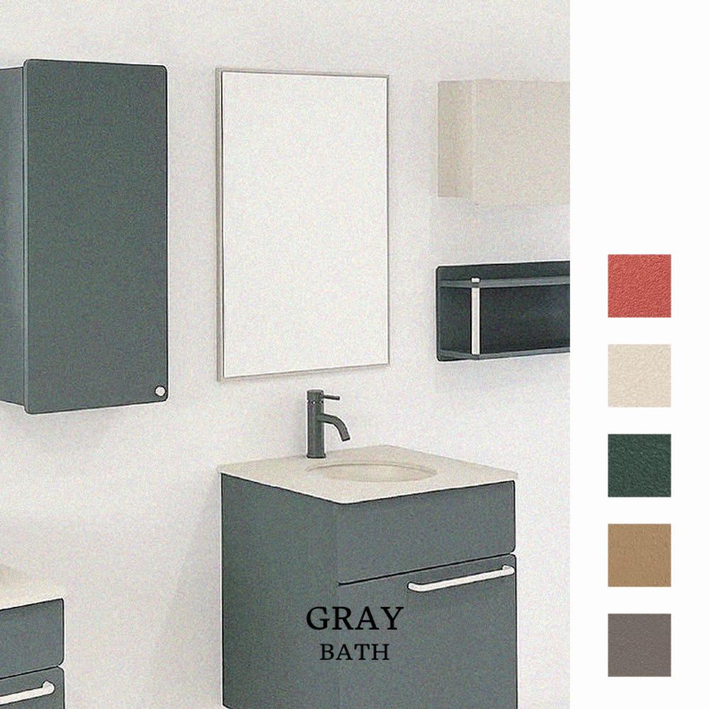 소안바스 컬러 욕실거울 벽걸이 컬러 프레임 사각거울 MCMS