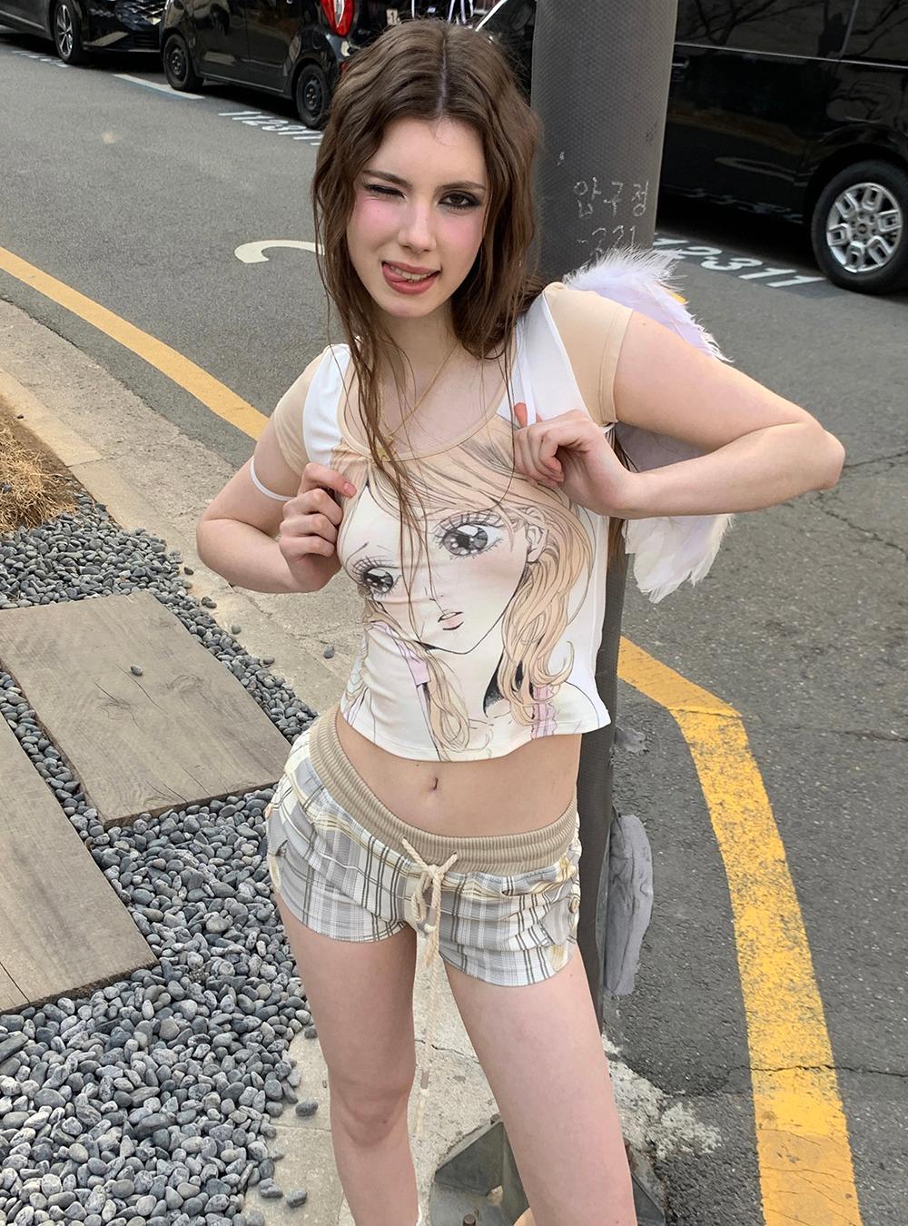 Beautiful Girl Print Top