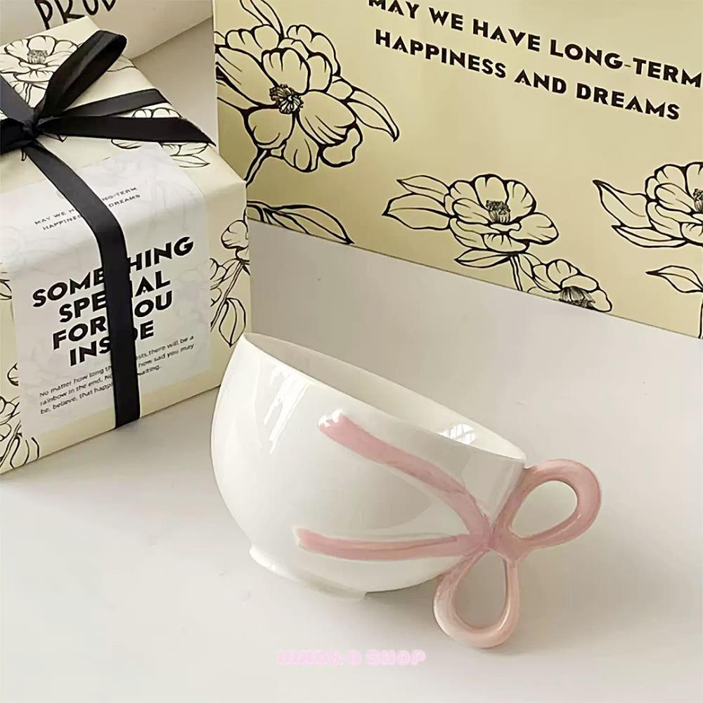 아이앤드오 Pink Ribbon Mug 핑크 리본 머그컵