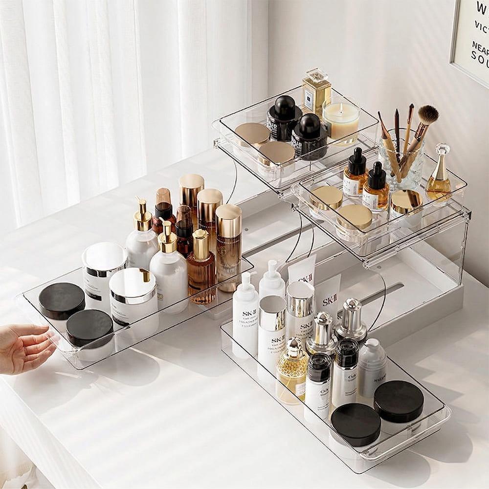 슬라이딩 회전 2단정리함