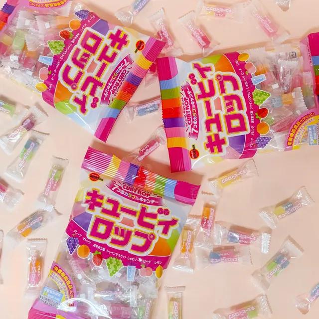 [3봉지세트] 부르봉 과일 팬시 캔디 🍬큐비롭🍬 100g 3봉지 일본 사탕 묶음 일본 사탕