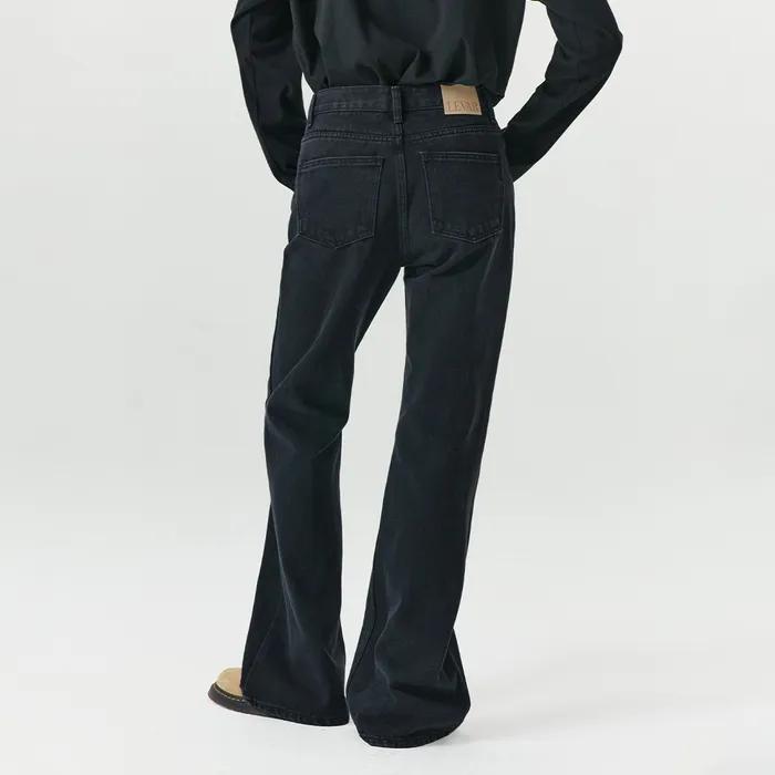 [18차][기장선택] Relaxed Boots Cut Denim - Black