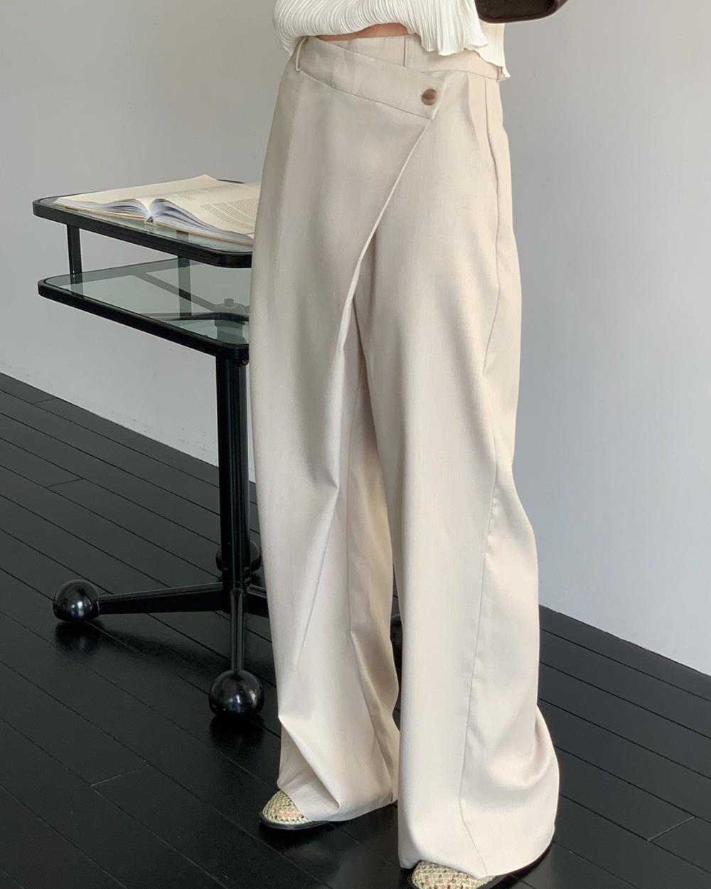 Flat wrap slacks