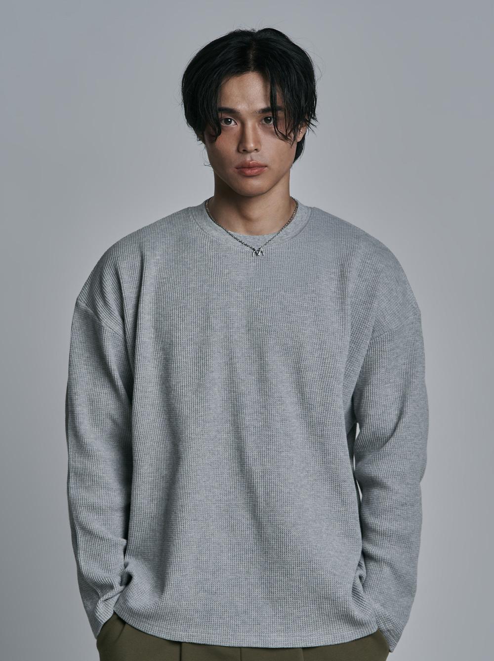 와플 루즈핏 롱슬리브 6color