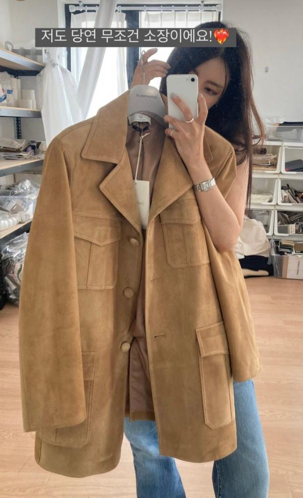 베이지당일 런던플랏 웨스턴 스웨이드자켓 2color