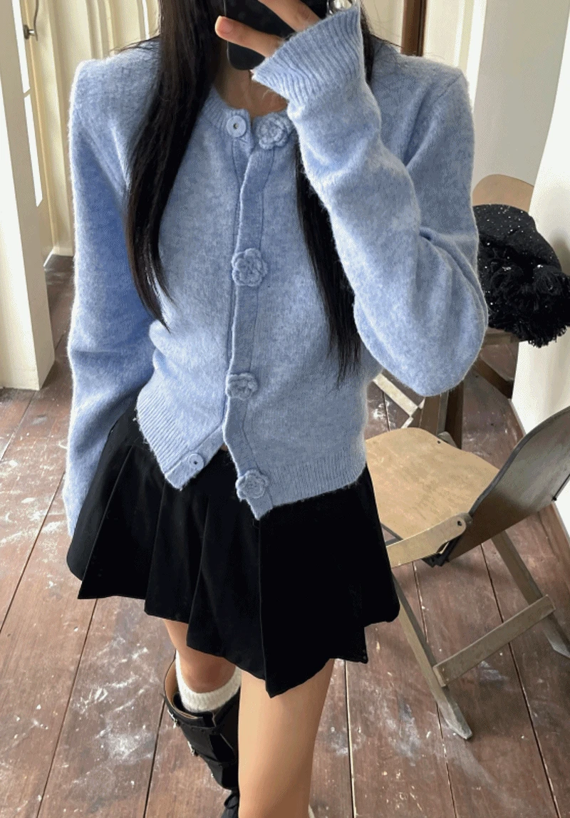 로즈 니트 가디건(6332)