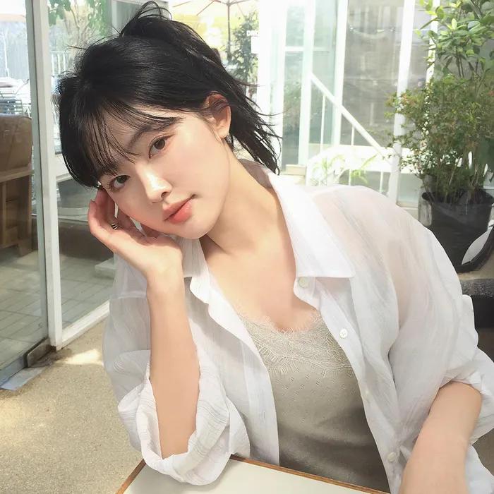 [1st] [정린 PICK] Oversized airy stripe shirt [KNSS06SH03]_Ivory