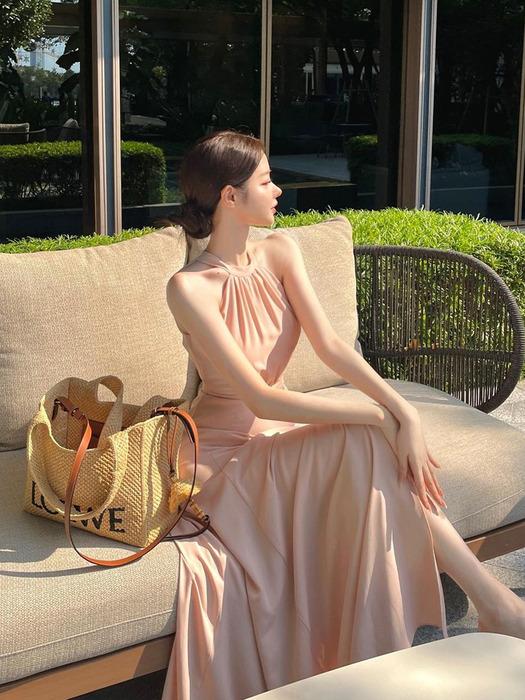 Isabel Halter-Neck One-piece (Ivory/Pink/Mint/Black)